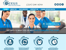 Tablet Screenshot of nexuspracticesolutions.com